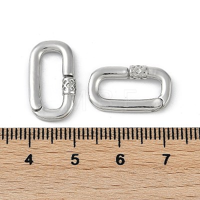 Brass Spring Gate Rings KK-Z078-01P-1