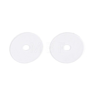50Pcs Transparent PVC Insulating Gaskets PVC-T006-12mm-01-1