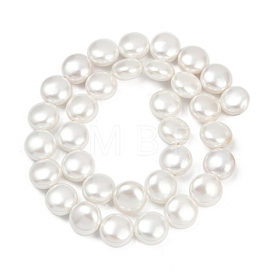 Electroplated Shell Pearl Beads Strands BSHE-G027-13B-1