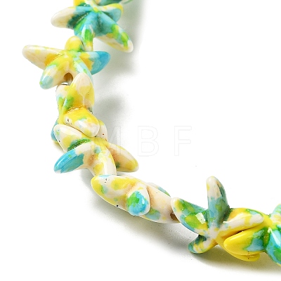 Synthetic Turquoise Dyed Beads Strands G-P507-04G-1