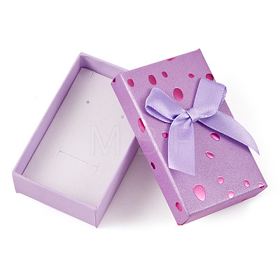 Polka Dot Pattern Cardboard Jewelry Packaging Boxes CON-TAC0011-04B-04-1