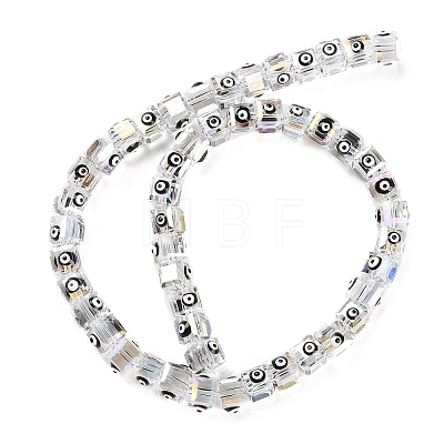 Transparent Glass Beads Strands LAMP-F032-04A-1