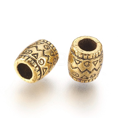 Antique Golden Tibetan Style Spacer Beads GLF0756Y-1