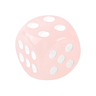 Natural Rose Quartz Carved Dice Figurines PW-WGD9A2F-01-1