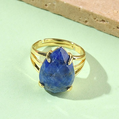 Brass Cuff Open Rings RJEW-D347-04G-14-1
