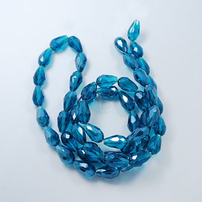 Electroplate Glass Beads Strands LS-EGLA-R008-11x8mm-4-1