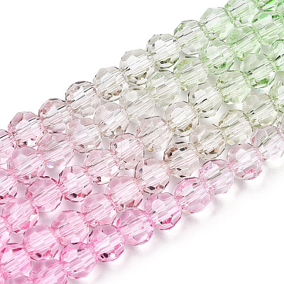 Transparent Glass Beads Strands X-GLAA-E036-07U-1