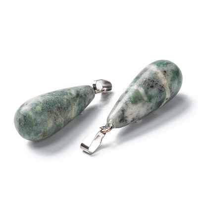 Natural Qinghai Jade Pendants G-F707-01-1