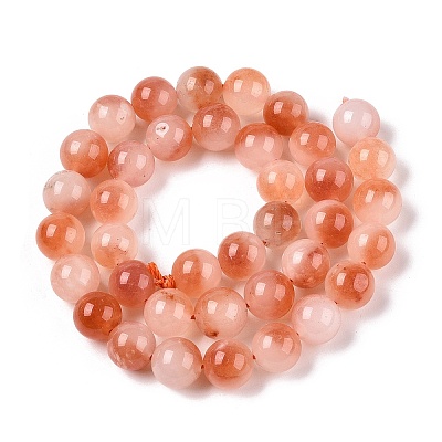 Dyed Natural White Jade Beads Strands G-T138-10mm-210-29-1