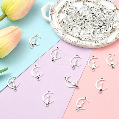 100Pcs Tibetan Style Alloy Pendants TIBE-YW0001-93-1
