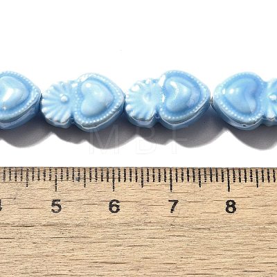 Handmade Porcelain Beads Strands PORC-I028-01N-1