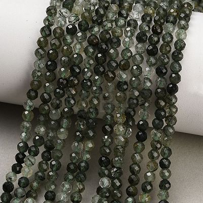 Natural Green Rutilated Quartz Beads Strands GG-CBA9722-A05-4mm-1