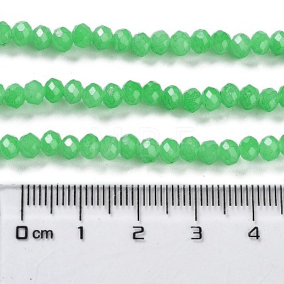 Baking Paint Imitation Jade Glass Bead Strands X-DGLA-A034-J4MM-A10-1