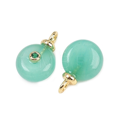 Dyed Natural White Jade Pendants G-Z134-02G-01-1