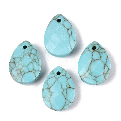 Synthetic Turquoise Pendants G-N362-13L-1