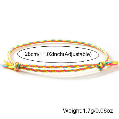 Bohemian Cotton Cord Braided Bracelets IT3177-21-1