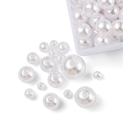 Imitation Pearl Acrylic Beads SACR-FS0001-11-1
