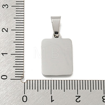 304 Stainless Steel Pave Natural White Shell Pendants STAS-S130-03P-W-1