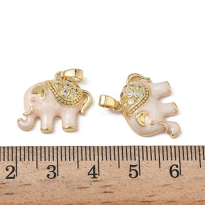 Brass Micro Pave Cubic Zirconia Pendants KK-F924-20B-G02-1