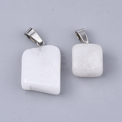 Natural White Jade Pendants G-Q996-32-1