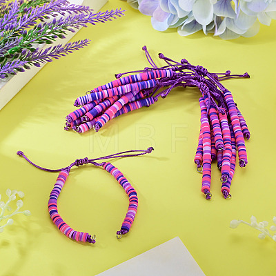 Handmade Polymer Clay Bead Bracelets Making AJEW-TAC00079-1