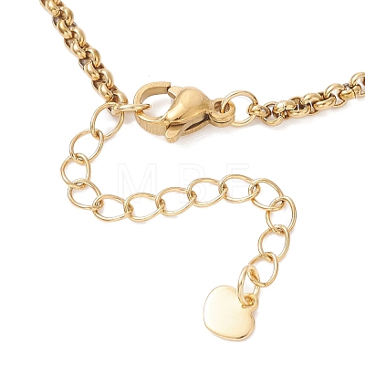 4MM 304 Stainless Steel Rolo Chain Bracelet Making AJEW-JB01464-01-1