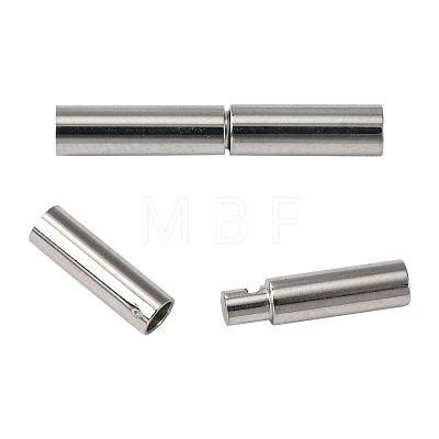 Tarnish Resistant 304 Stainless Steel Bayonet Clasps STAS-L134-06-1