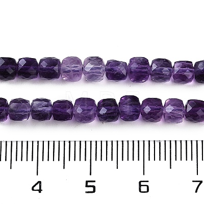 Natural Purple Fluorite Beads Strands G-P553-E02-03-1