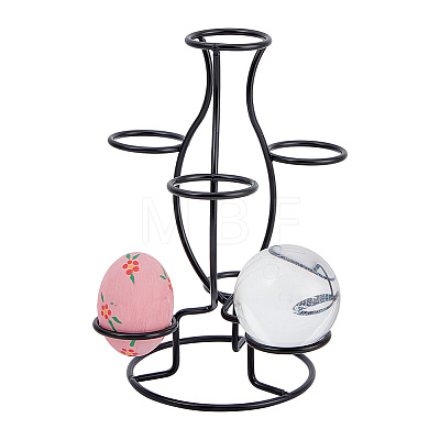 7-Slot Iron Easter Egg Display Stands ODIS-WH0058-21B-EB-1