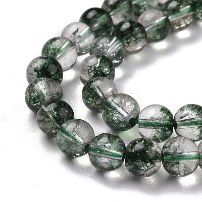 Crackle Glass Round Bead Strands CCG-C001-01B-05-1