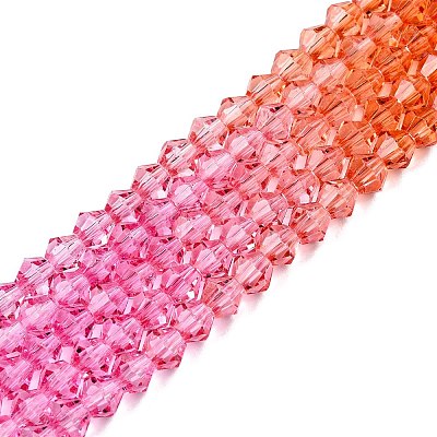 Baking Painted Glass Bead Strands DGLA-A039-T2mm-A04-1