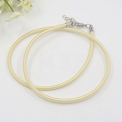 Silk Cord Necklaces Making NFS005-17-1