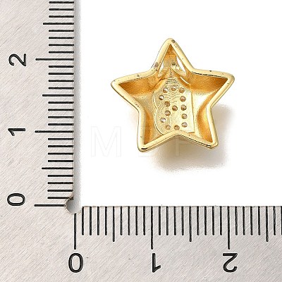 Rack Plating Brass Micro Pave Cubic Zirconia Pendants KK-I722-05G-B-1