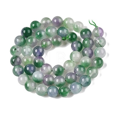Dyed Natural White Jade Beads Strands G-T138-8mm-210-5-1