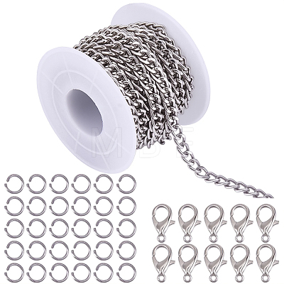 1Roll Aluminium Curb Chains CHA-BM0001-05P-1