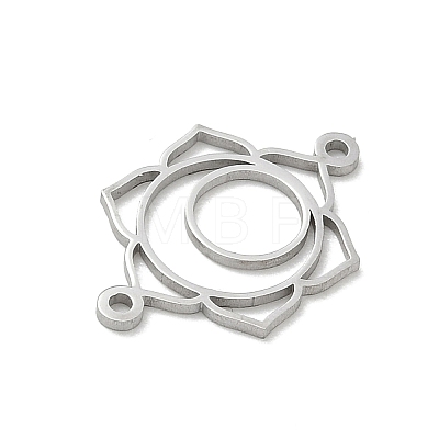 Chakra 304 Stainless Steel Connector Charms SA-CBA28C1-01C-P-1