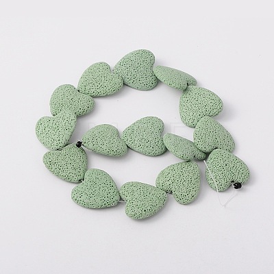 Synthetic Lava Rock Bead Strands G-N0113-15-1