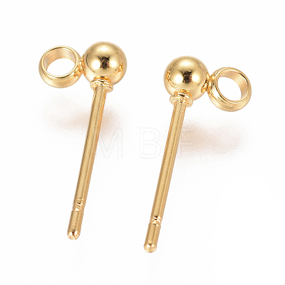 304 Stainless Steel Stud Earring Findings STAS-F227-18F-G01-1