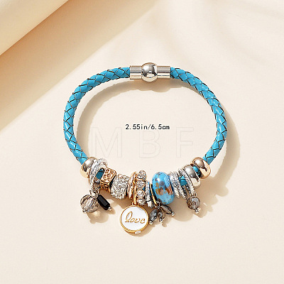 Faux Leather European Bracelets FS-WG51552-01-1