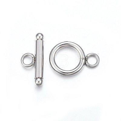 201 Stainless Steel Toggle Clasps STAS-F174-02P-A-1