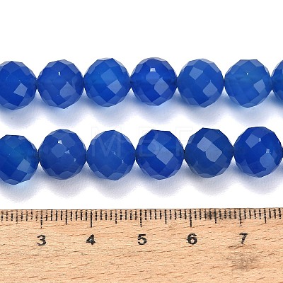 Natural Blue Chalcedony Beads Strands GG-NH0004-A01-02-1