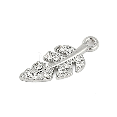 Rack Plating Alloy Micro Pave Rhinestone Pendants FIND-K020-01P-1