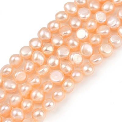 Natural Cultured Freshwater Pearl Beads Strands PEAR-P064-19G-12C-1