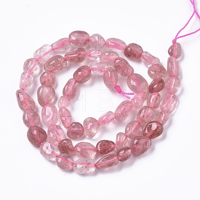 Natural Strawberry Quartz Beads Strands G-R465-36A-1