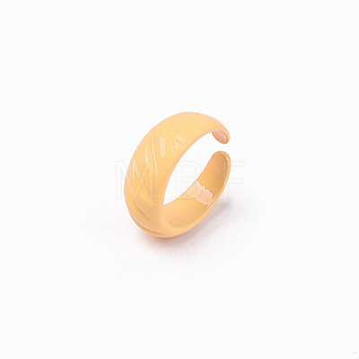 Spray Painted Alloy Cuff Rings X-RJEW-T011-31A-RS-1