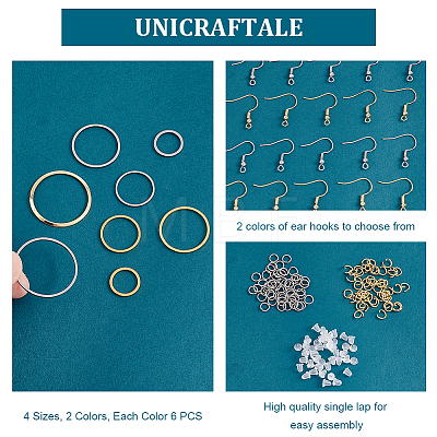 Unicraftale Earring Hooks Kits STAS-UN0043-80-1