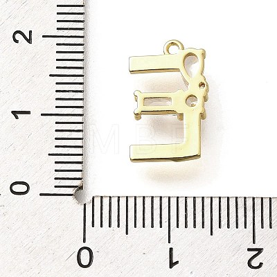 Brass Micro Pave Cubic Zirconia Pendants KK-M310-01G-05-1