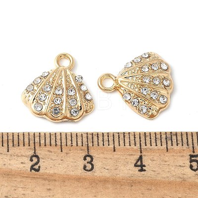 Alloy Rhinestone Pendants PALLOY-E775-11G-1