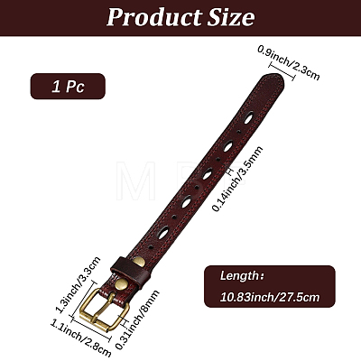 Alloy Cowhide Cord Bracelets for Women Men BJEW-WH20007-15A-1