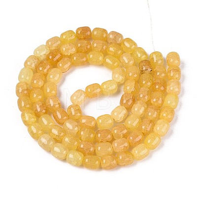 Baking Paint Crackle Glass Beads Strands DGLA-N019-01B-07-1